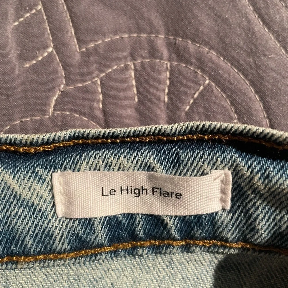 New Frame Le High Flare 32 Crystal Beach Tear Wash - Picture 7 of 12